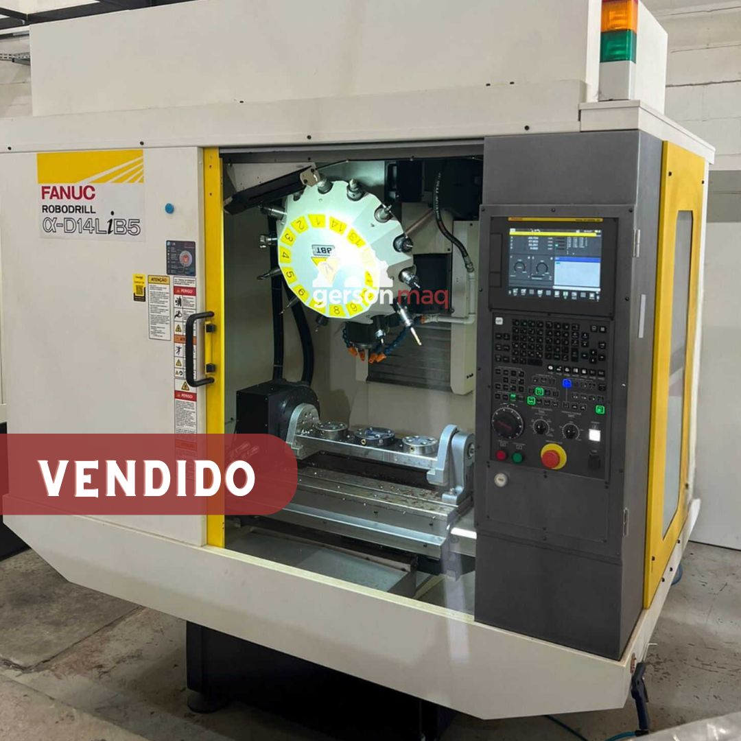 CENTRO DE USINAGEM HIGH SPEED FANUC ROBODRILL a-D14LiB5 ano 2022 com 4 eixo